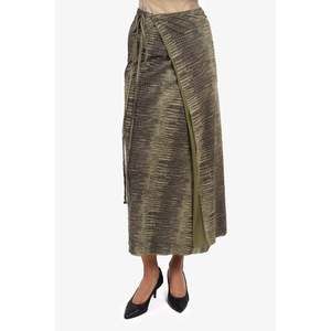 Class Roberto Cavalli Green Snakeskin Print Midi Skirt Size 40